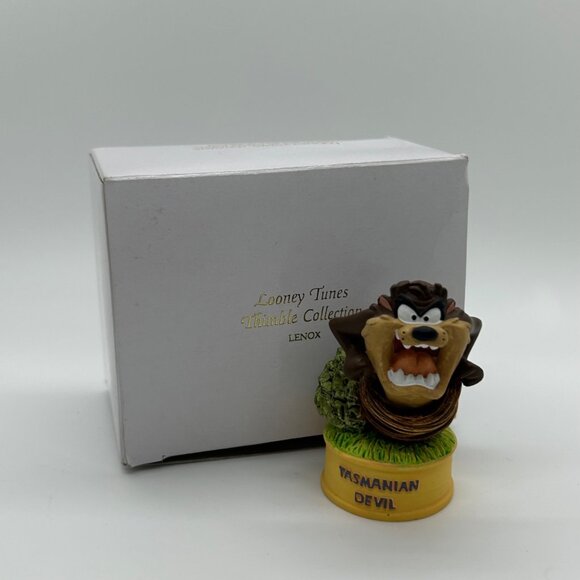 Lenox 1998 Looney Tunes Tasmanian Devil Thimble Figurine Collectible - Picture 2 of 16